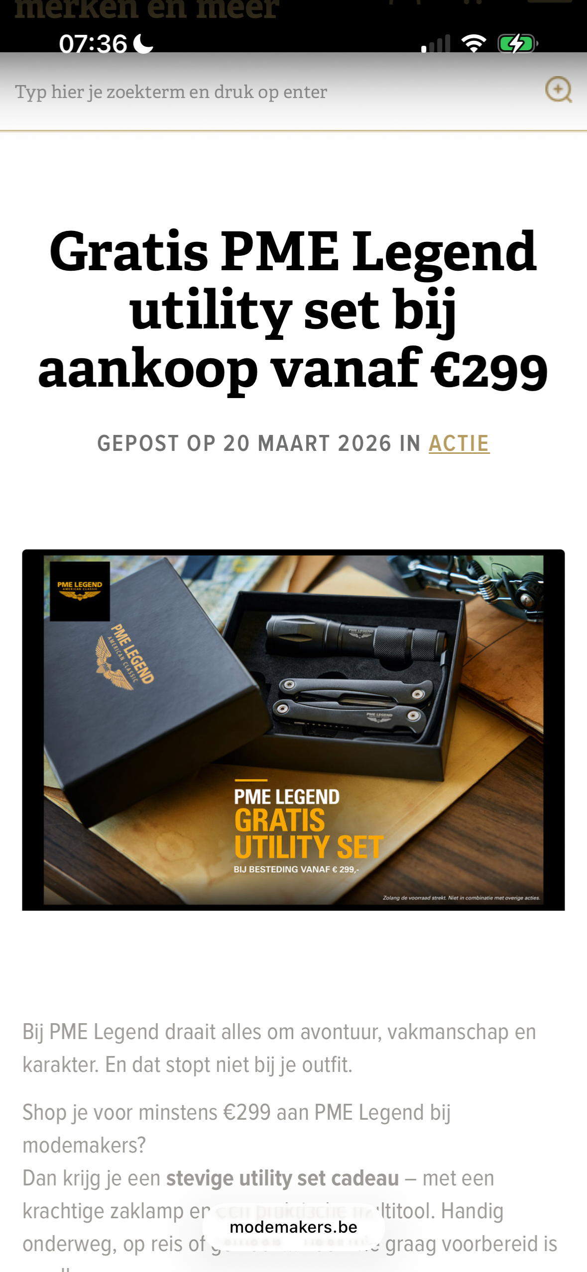 Gratis PME Legend utility set