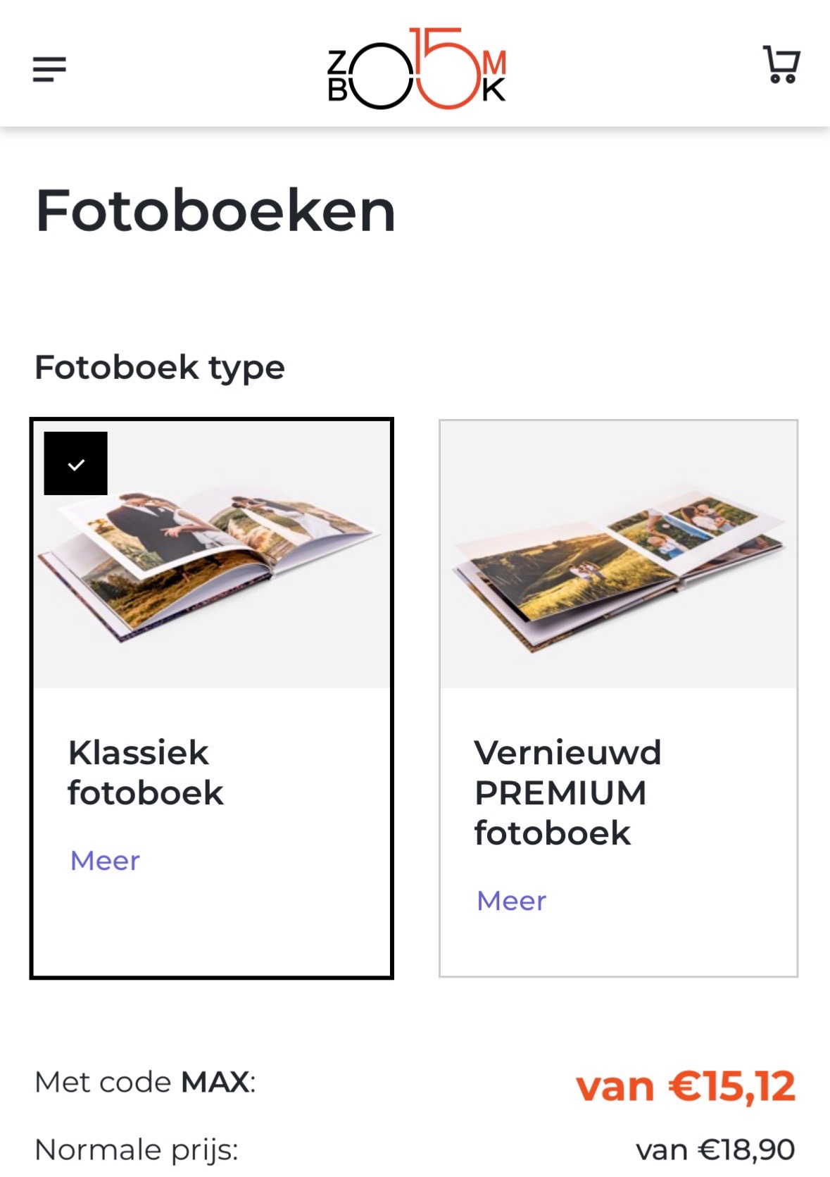 Kortingscode Zoombook
