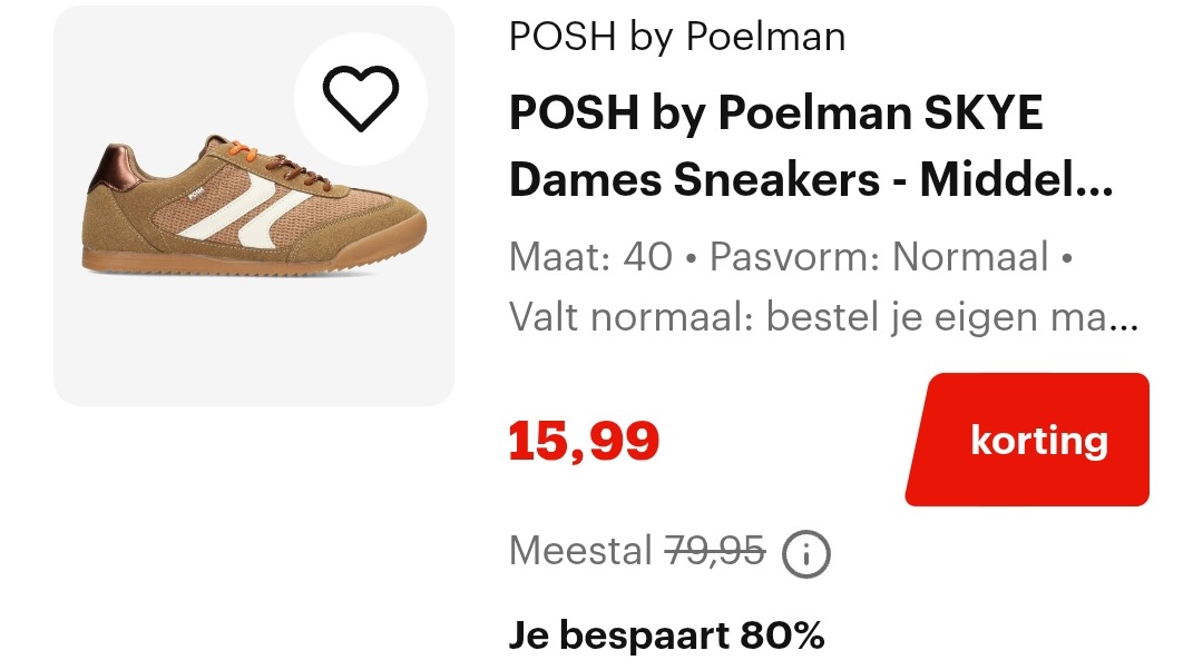 Tot 80% korting op Posh by Poelman