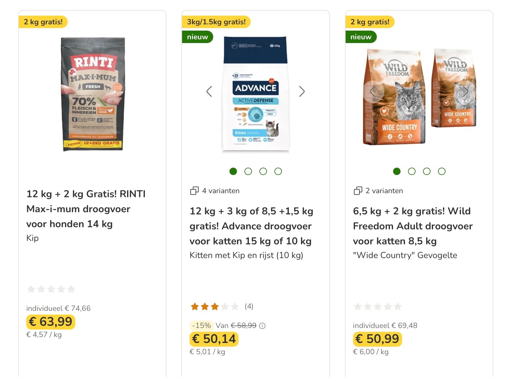 Zooplus gratis voeding bij bestelling