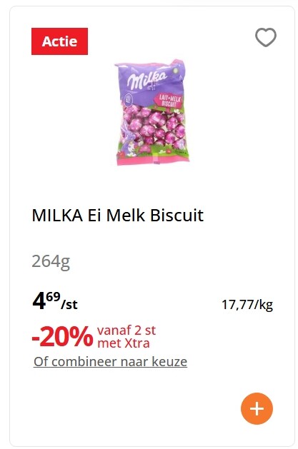 Milka paaseitjes (verschillende varianten) met mooie promo