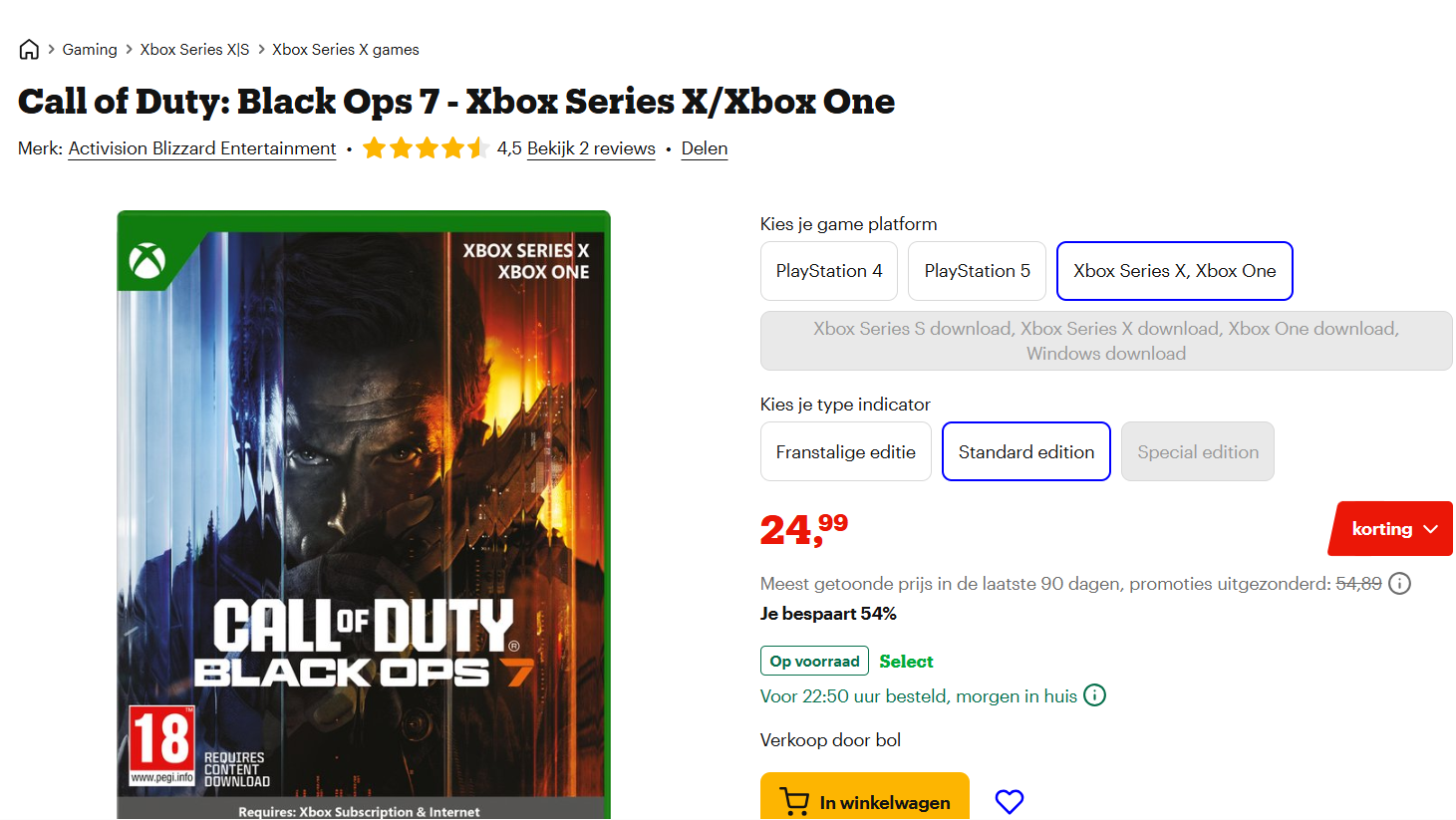 Call of Duty: Black Ops 7 - Xbox Series X/Xbox One