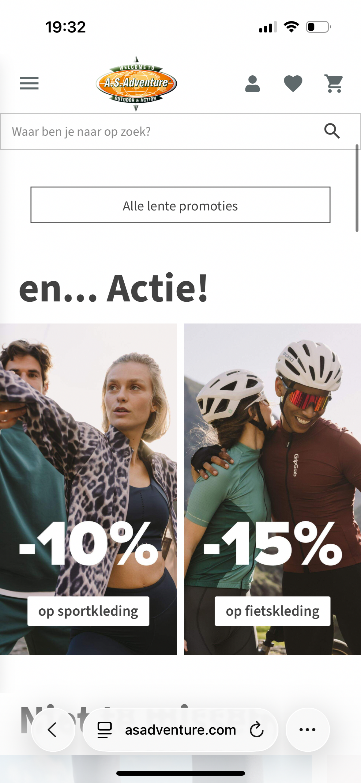 Lente promoties. AS Adventure