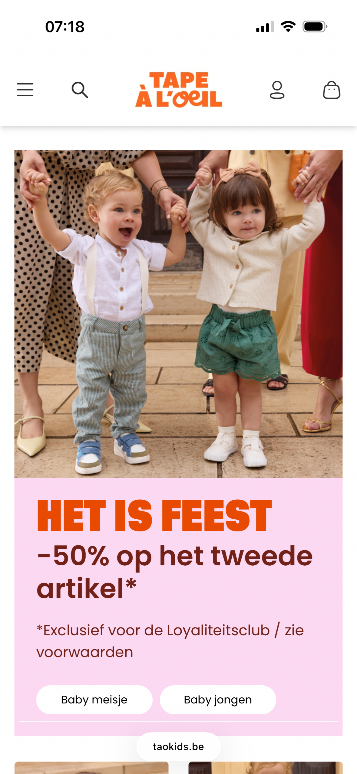 Het is feest bij Taokids.