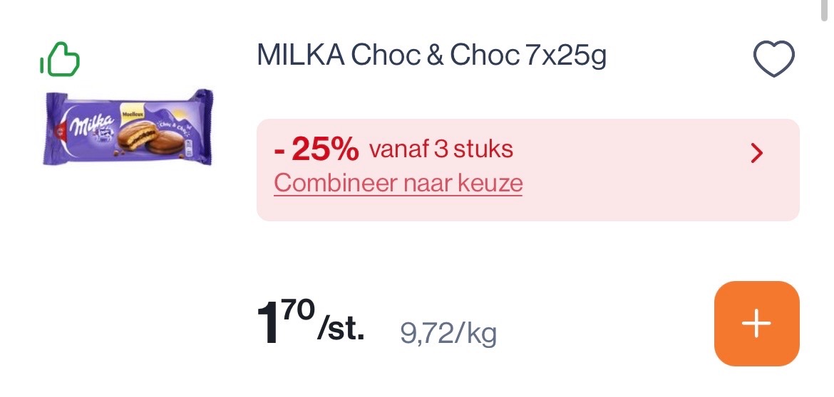 Milka producten goedkoper