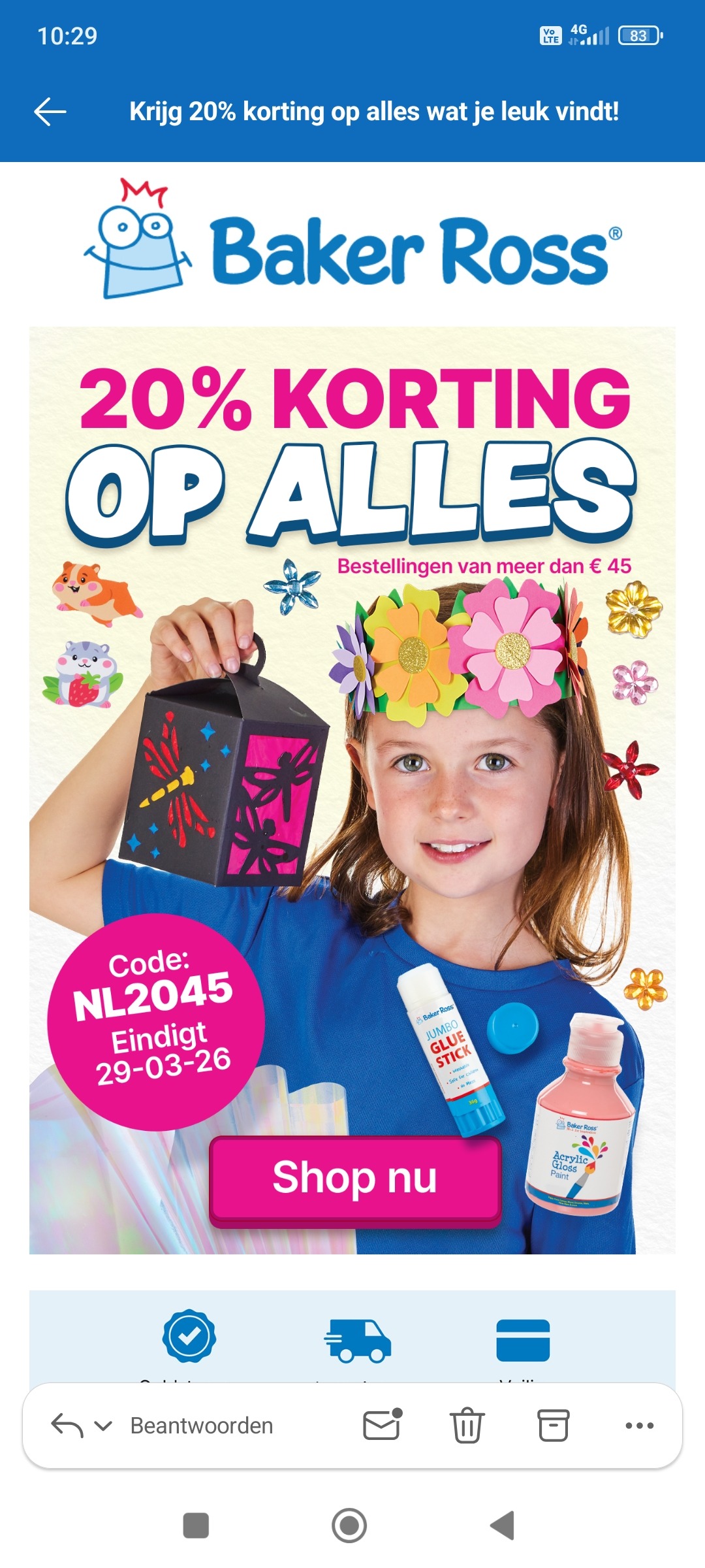 Baker Ross: 20% korting