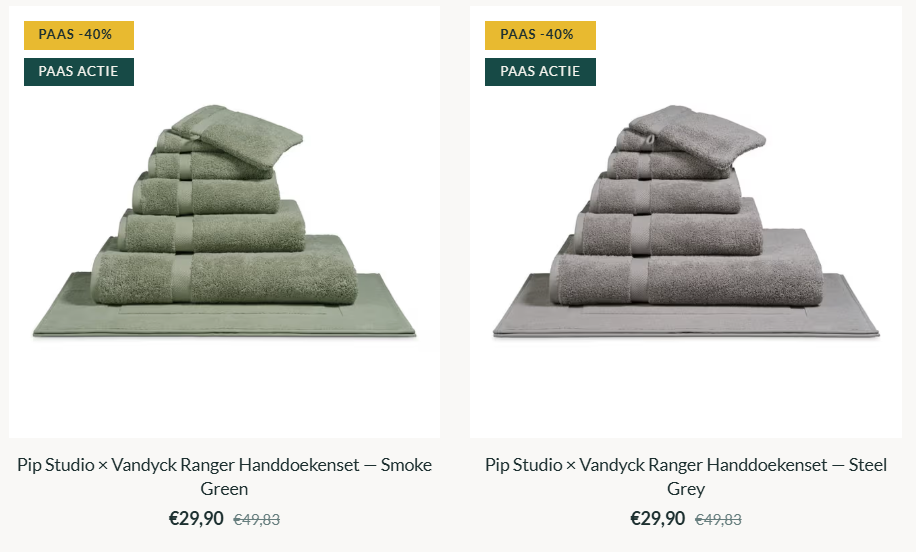 PIP STUDIO × VANDYCK — Paasactie 💛 -40% op handdoeken