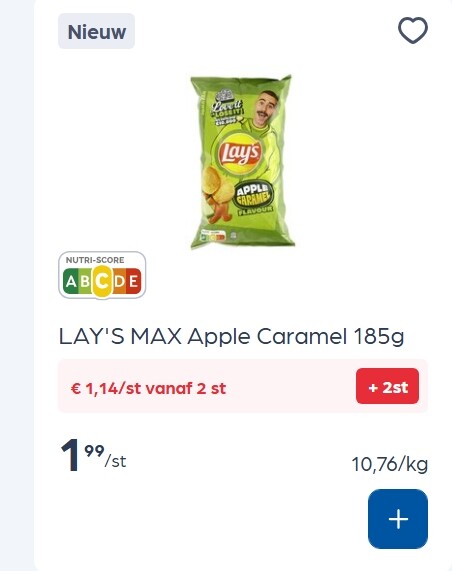 Lays chips (nieuwe smaken) goedkoper