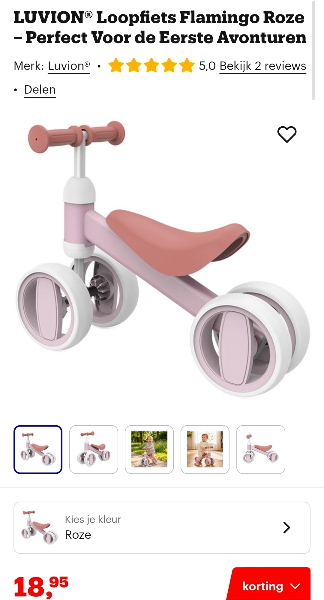 LUVION® loopfiets -76%