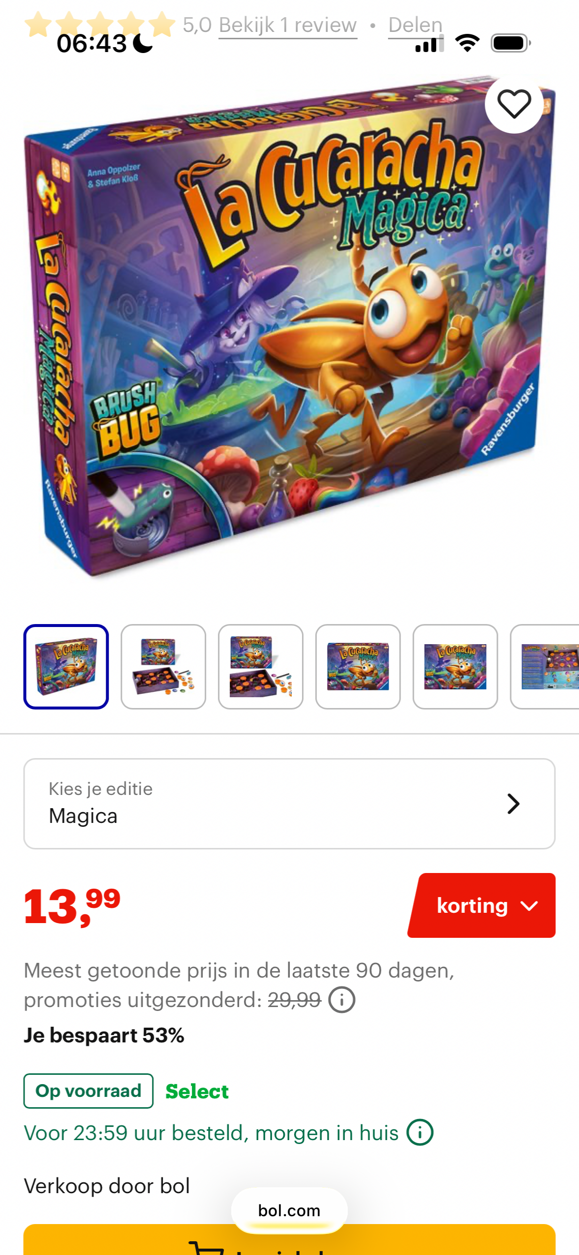 Ravensburger - La Cucaracha Magica -53%