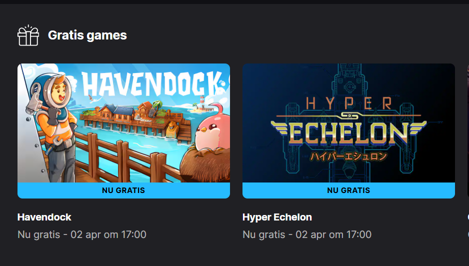 Epic games: Gratis games van de week Havendock en Hyper Echelon