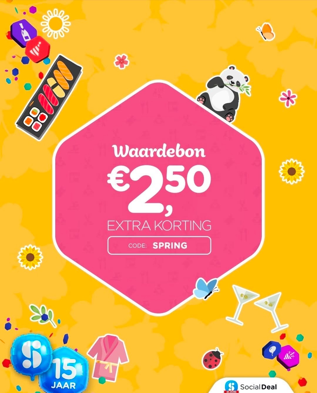 Waardebon €2,50 Social Deal