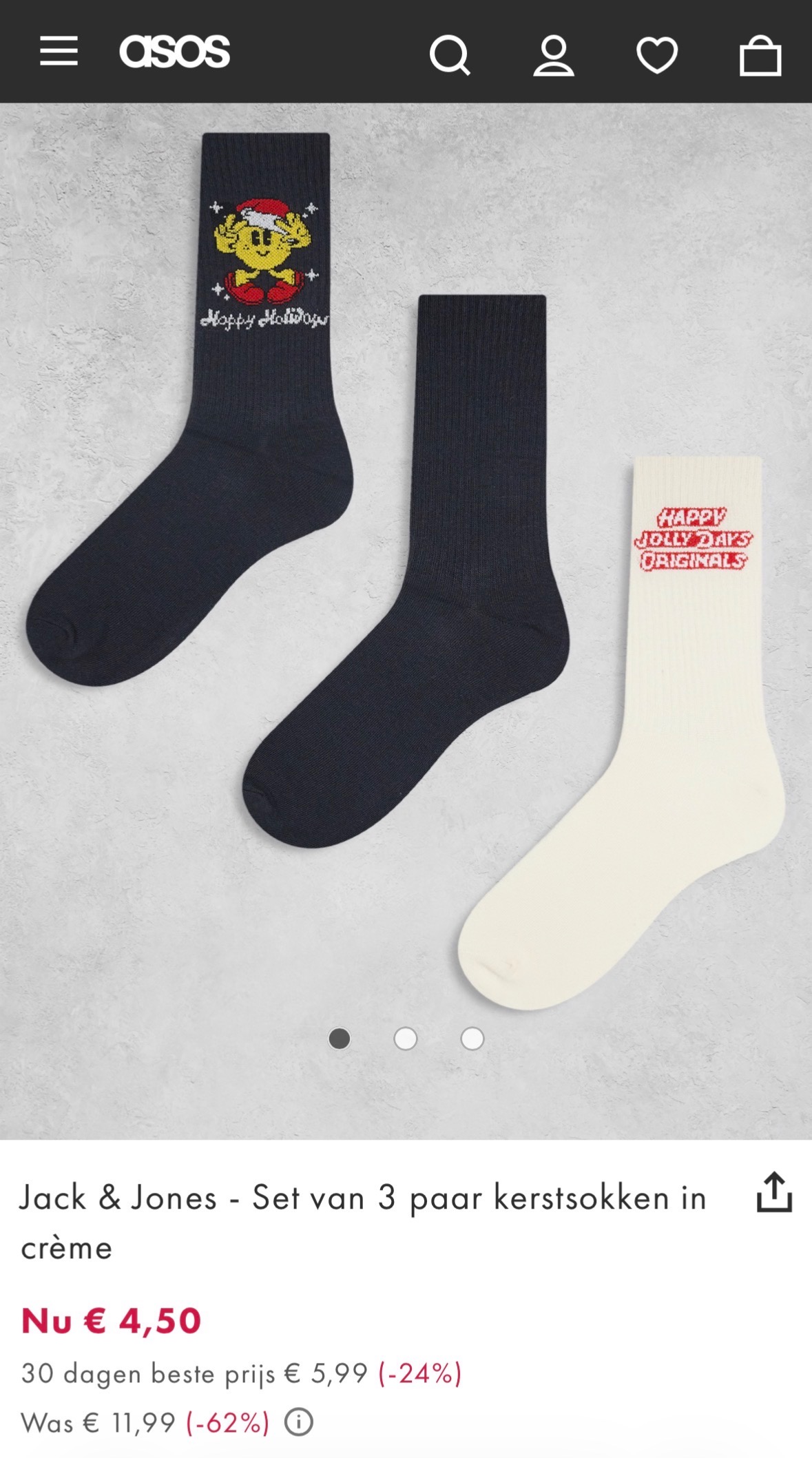 Jack & Jones kerstsokken