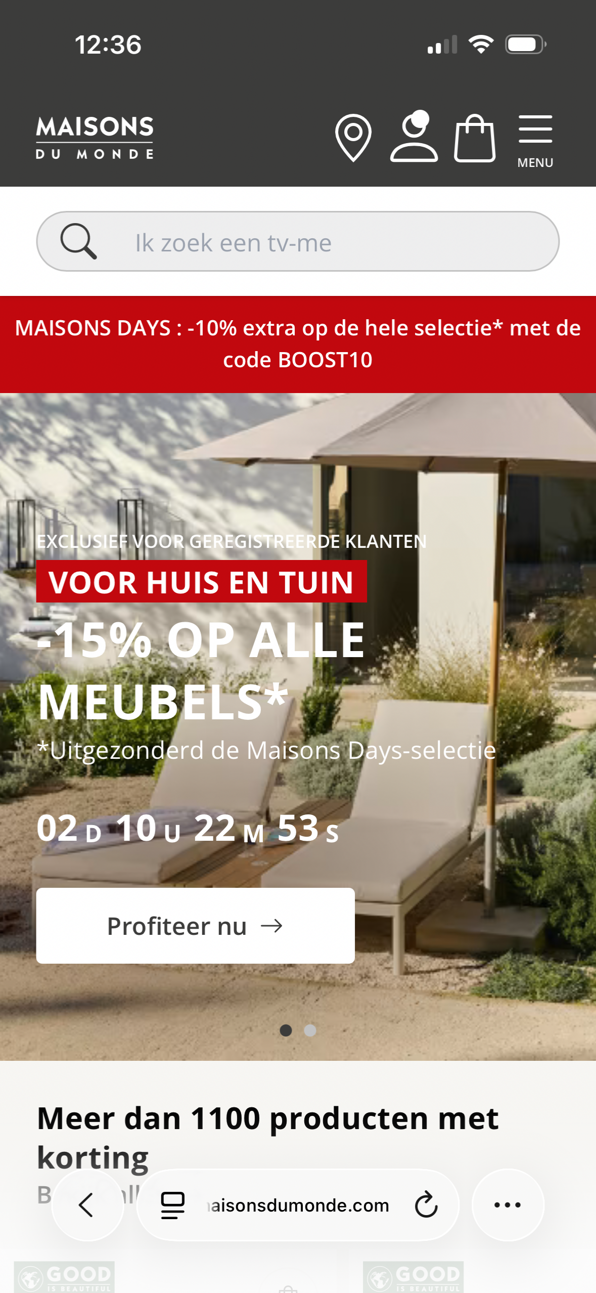 -15% bij Maison du Monde