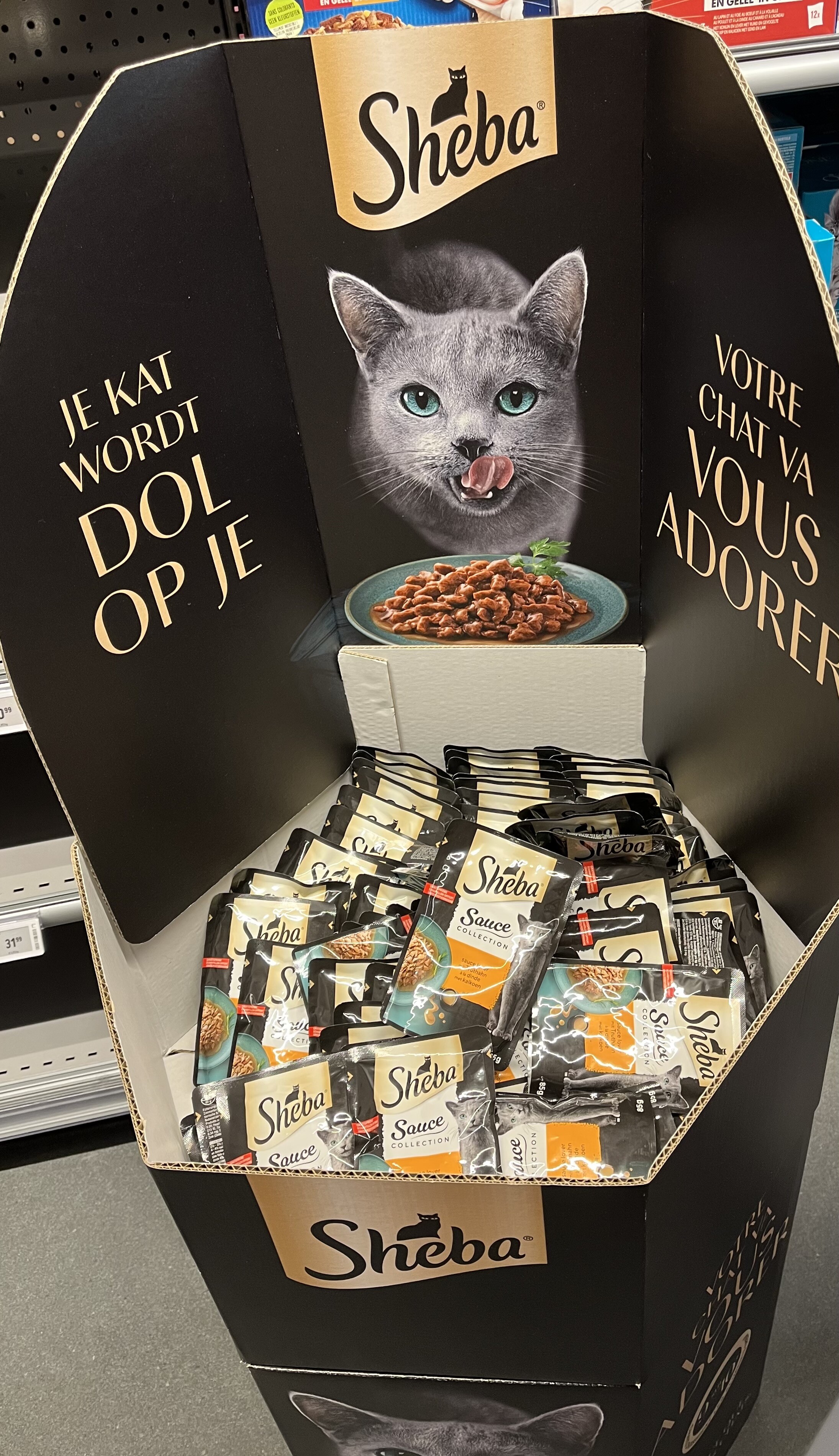 gratis staaltje sheba in rayon katten bij delhaize lede