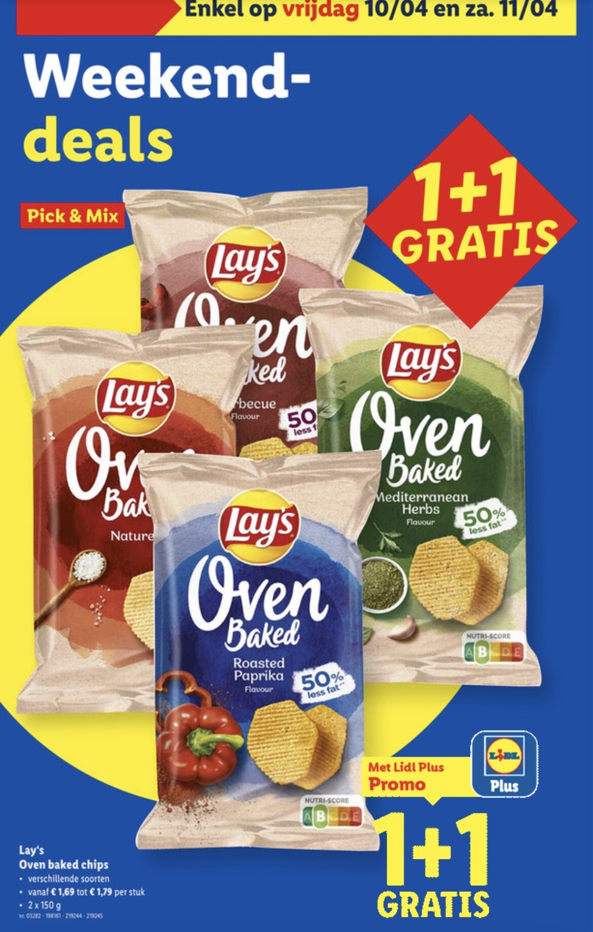 Weekenddeals lidl op vrij 10/4 en za 11/4