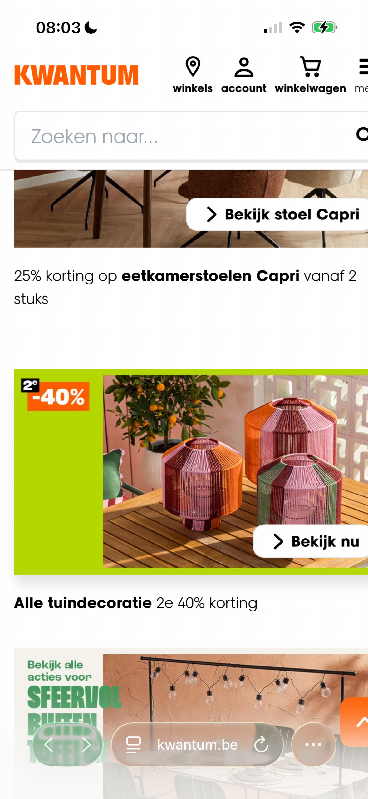 Tuinkussen en tuindecoratie 2de aan -40%