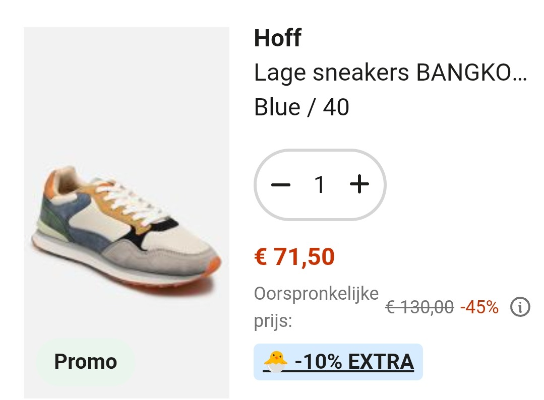 Hoff sneakers aan 71,5€