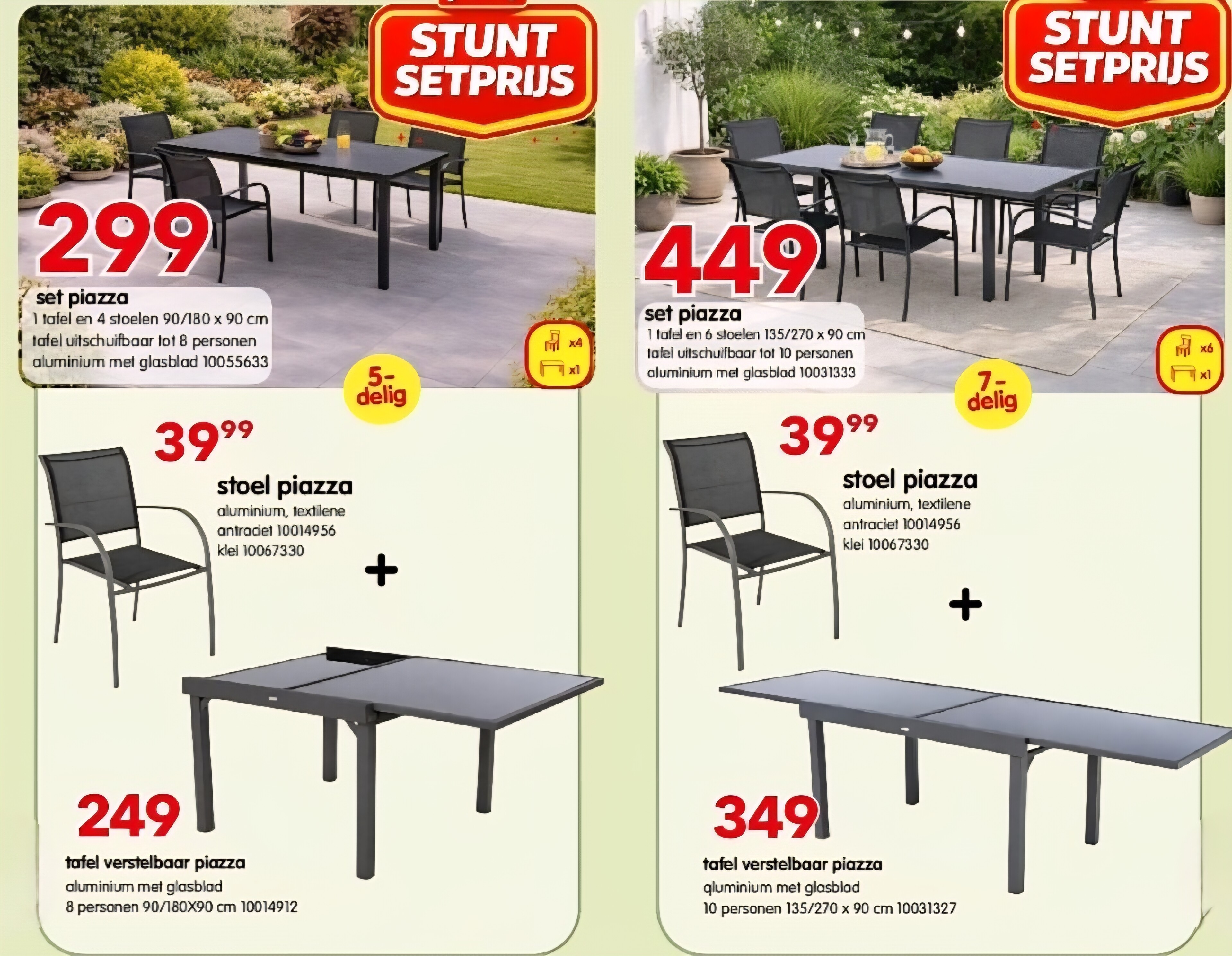 Budgetvriendelijke tuinsets bij Yess!