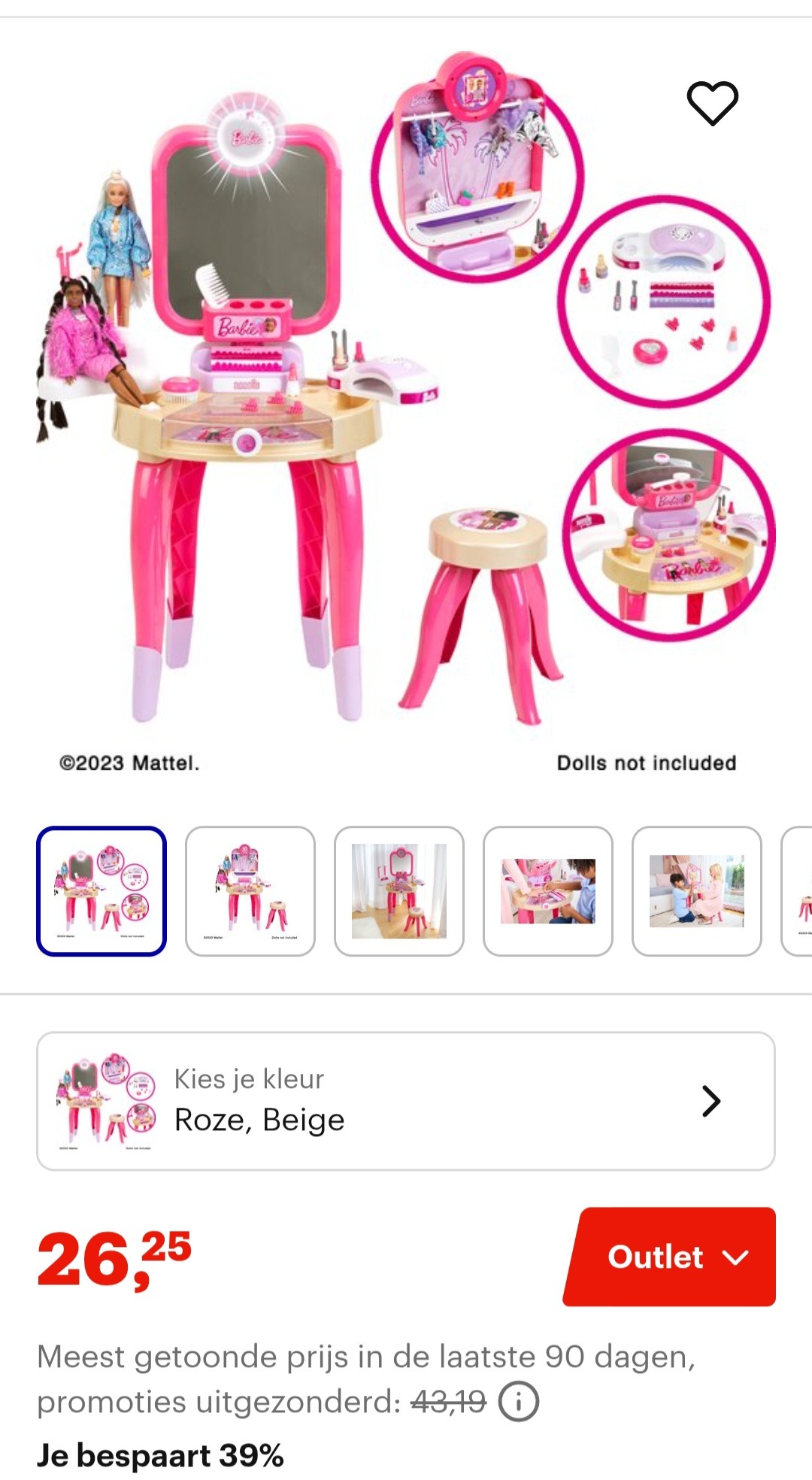 Klein Toys Barbie beautystudio -39%