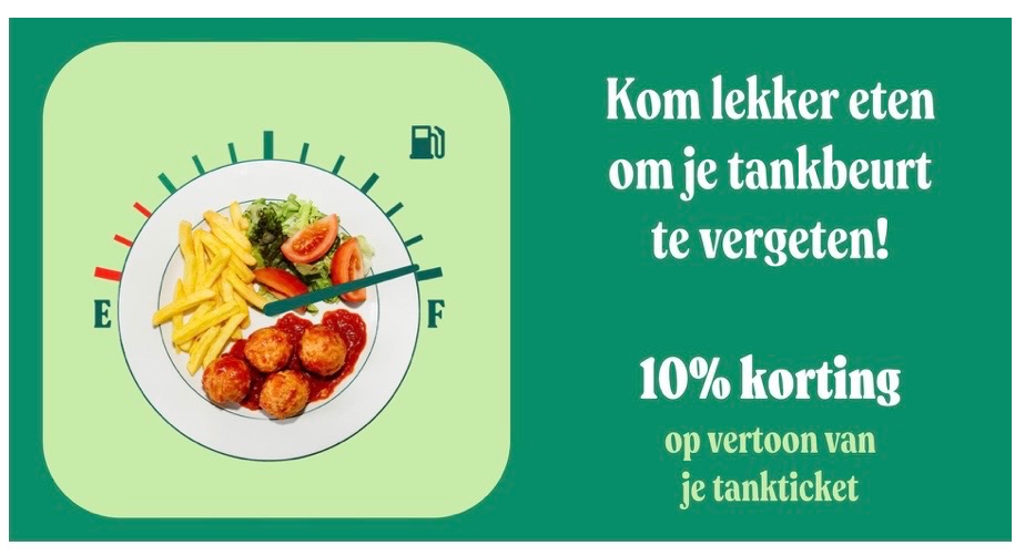 Lunchgarden -10% na n volle tankbeurt