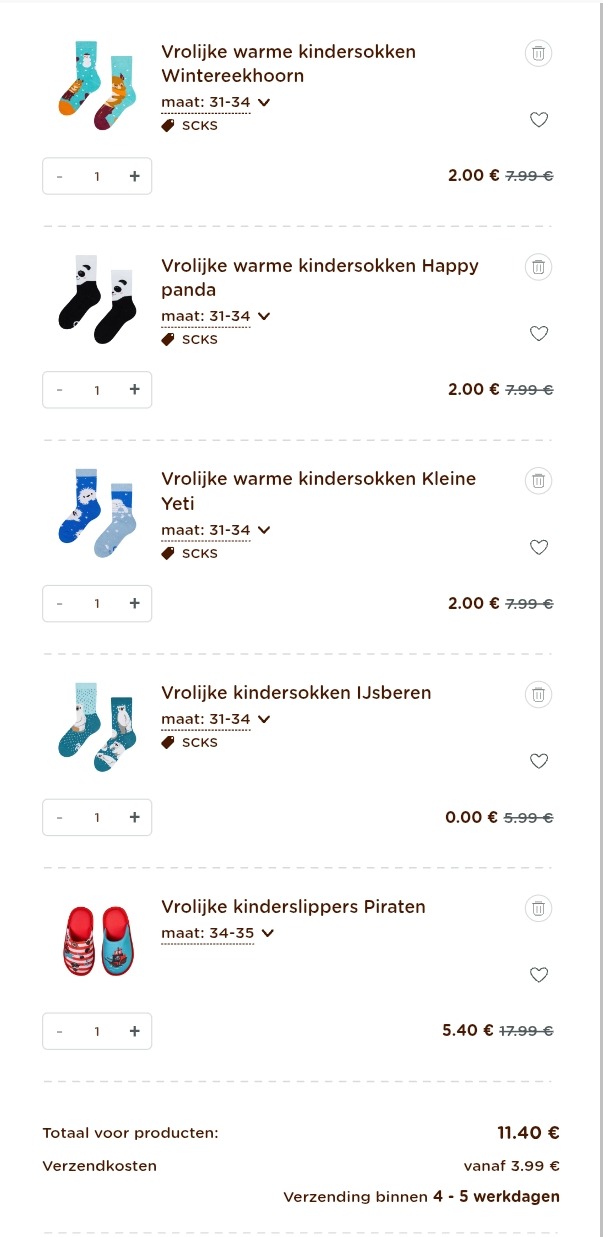 11,40€ ipv 49,99€ bij dedoles