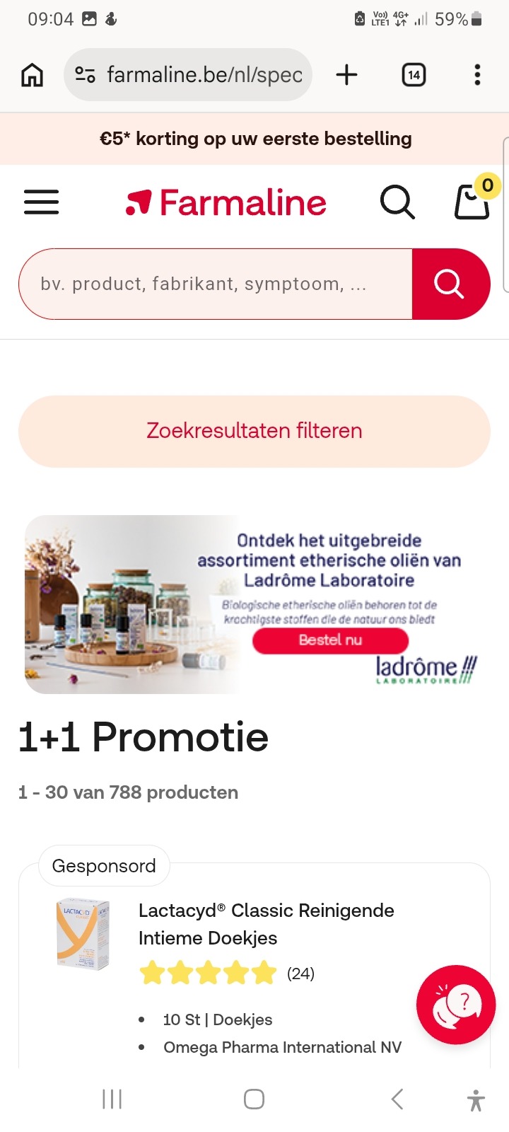 Farmaline 1 plus 1 gratis