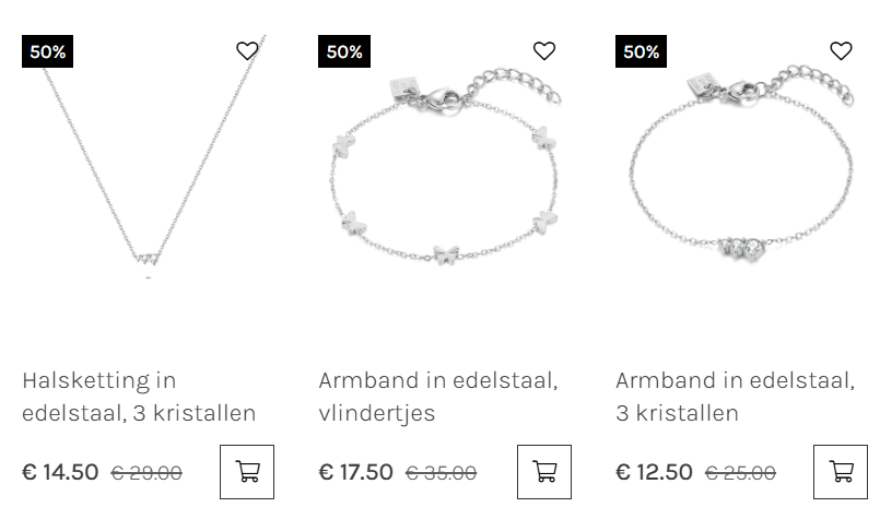 -50% juwelen bij Twice as Nice 💎