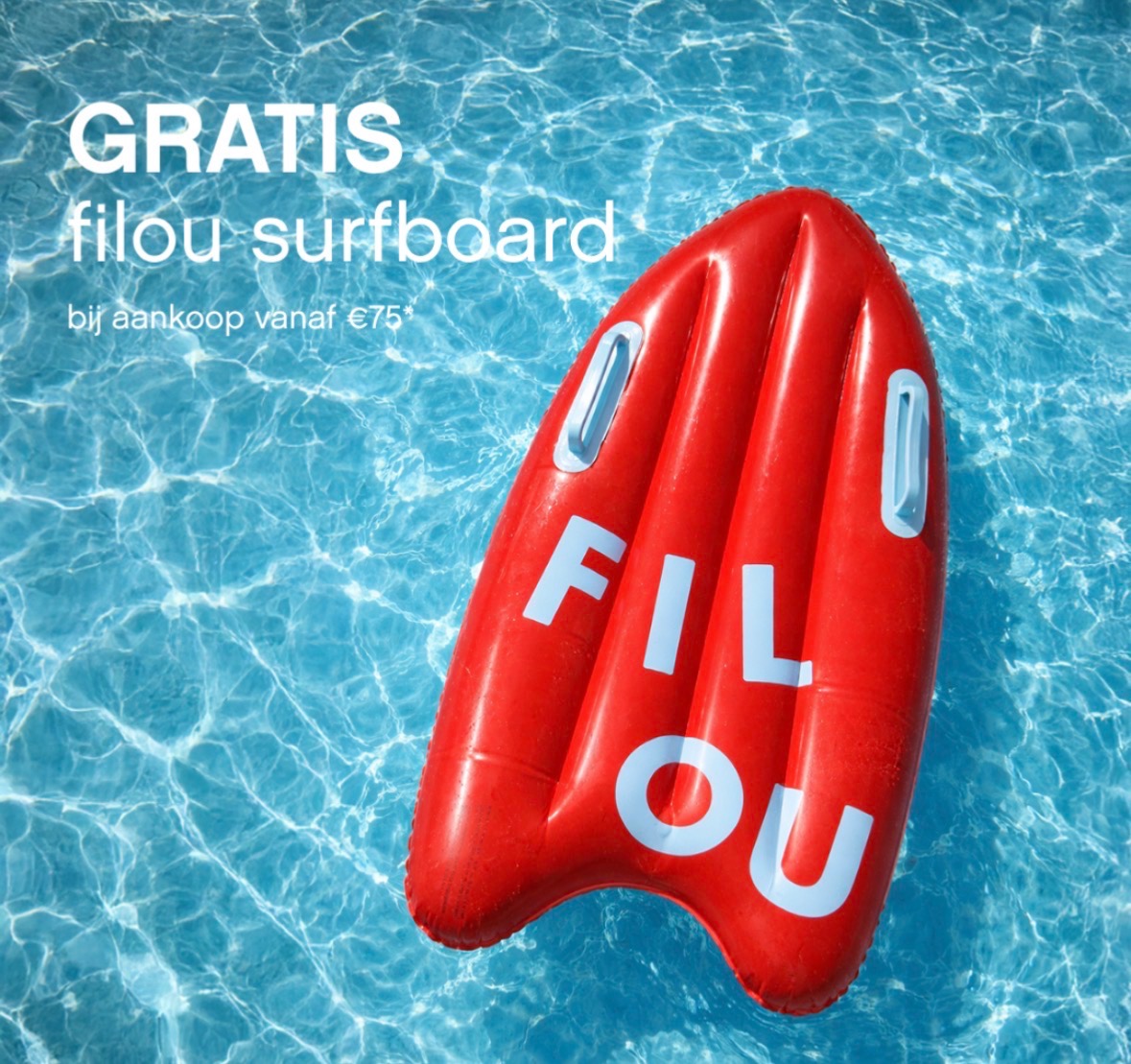 Gratis kids surfboard bij aankoop
