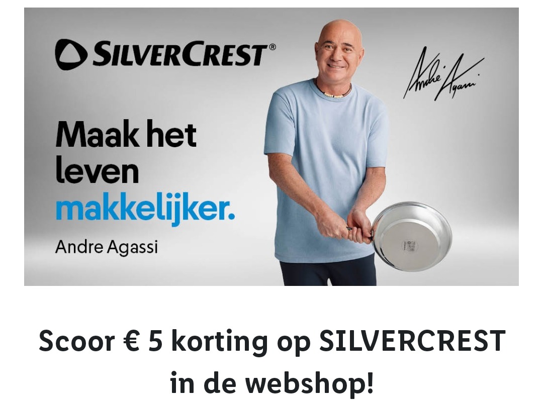 €5 korting op toestellen van silvercrest bij Lidl
