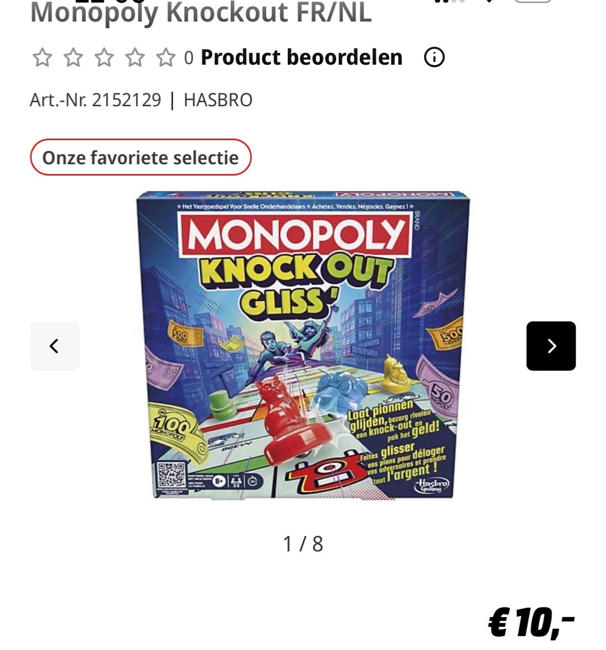 Monopoly Knockout FR/NL