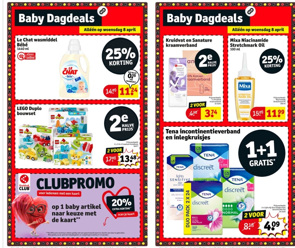 baby dagdeals bij kruidvat op woensdag 8 april