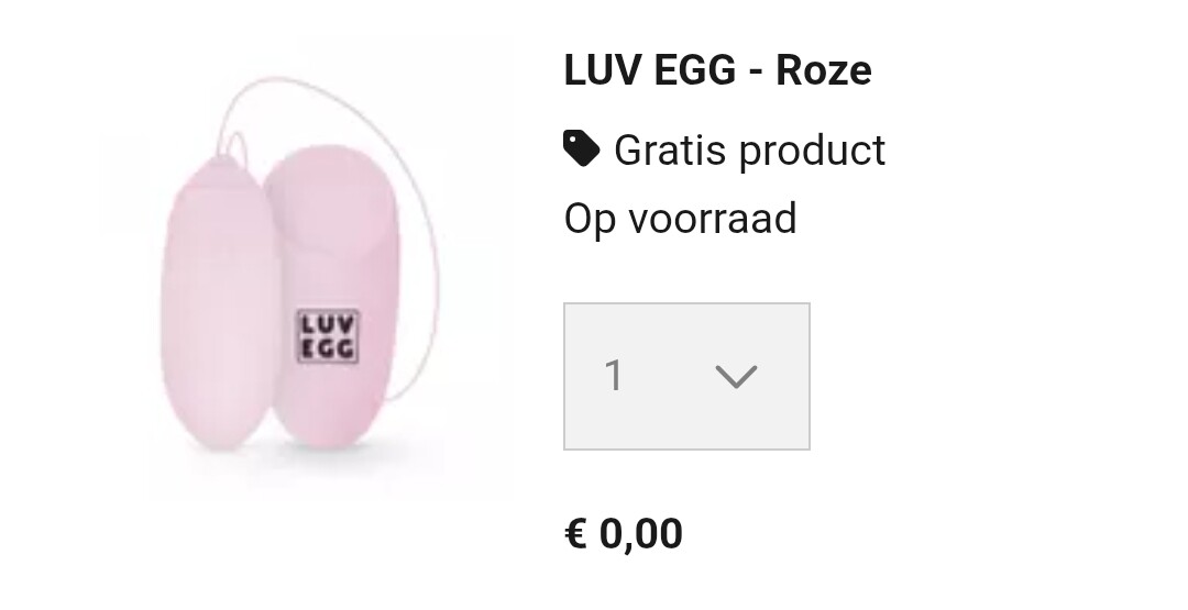 Gratis LUV EGG twv €49,99