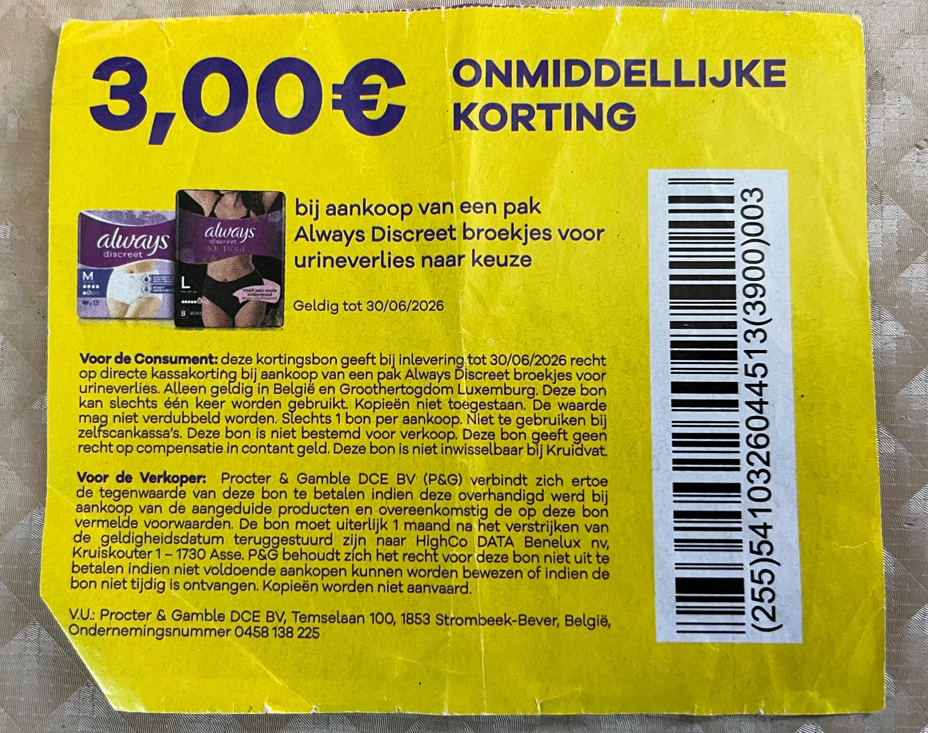 Always discreet broekje medium 8 stuks in promo