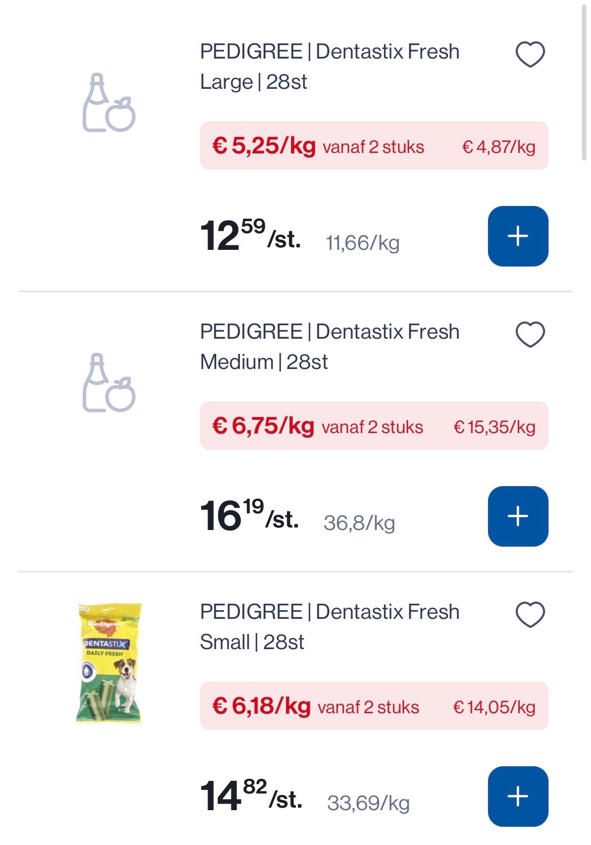 Pedigree Dentastix mooie prijzen
