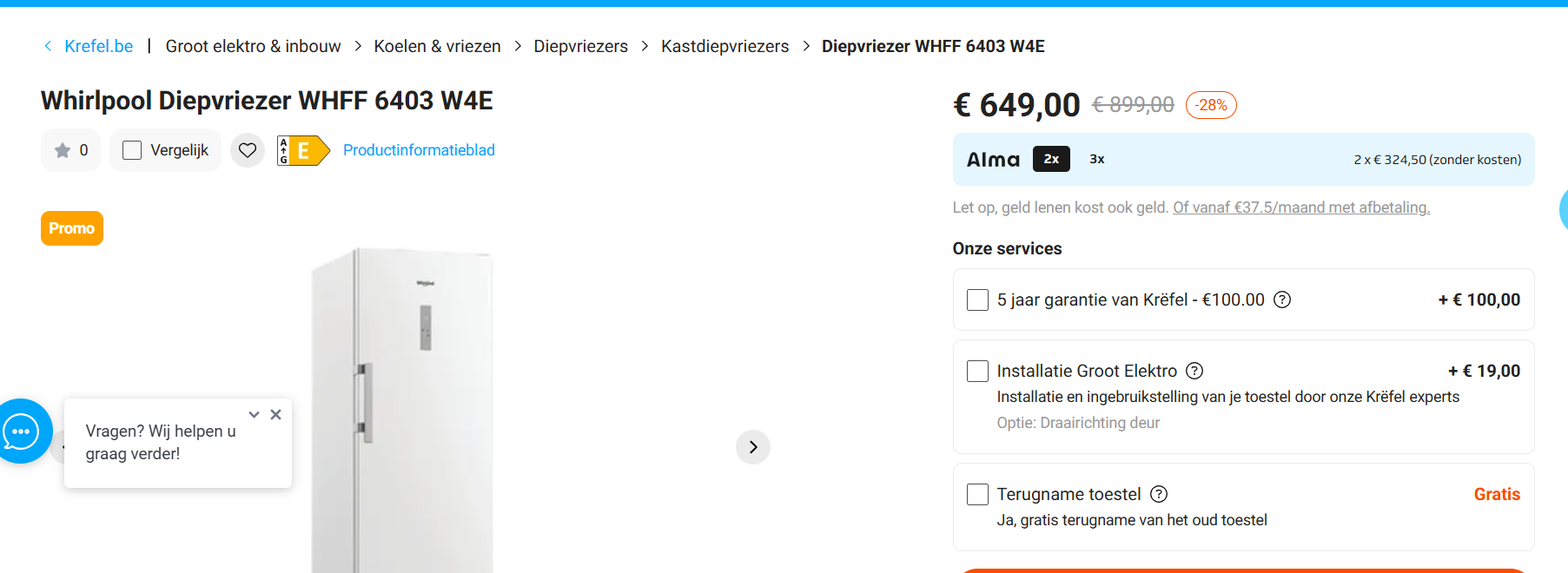Diepvrieskasten prijs-kwaliteit 4 interessante opties