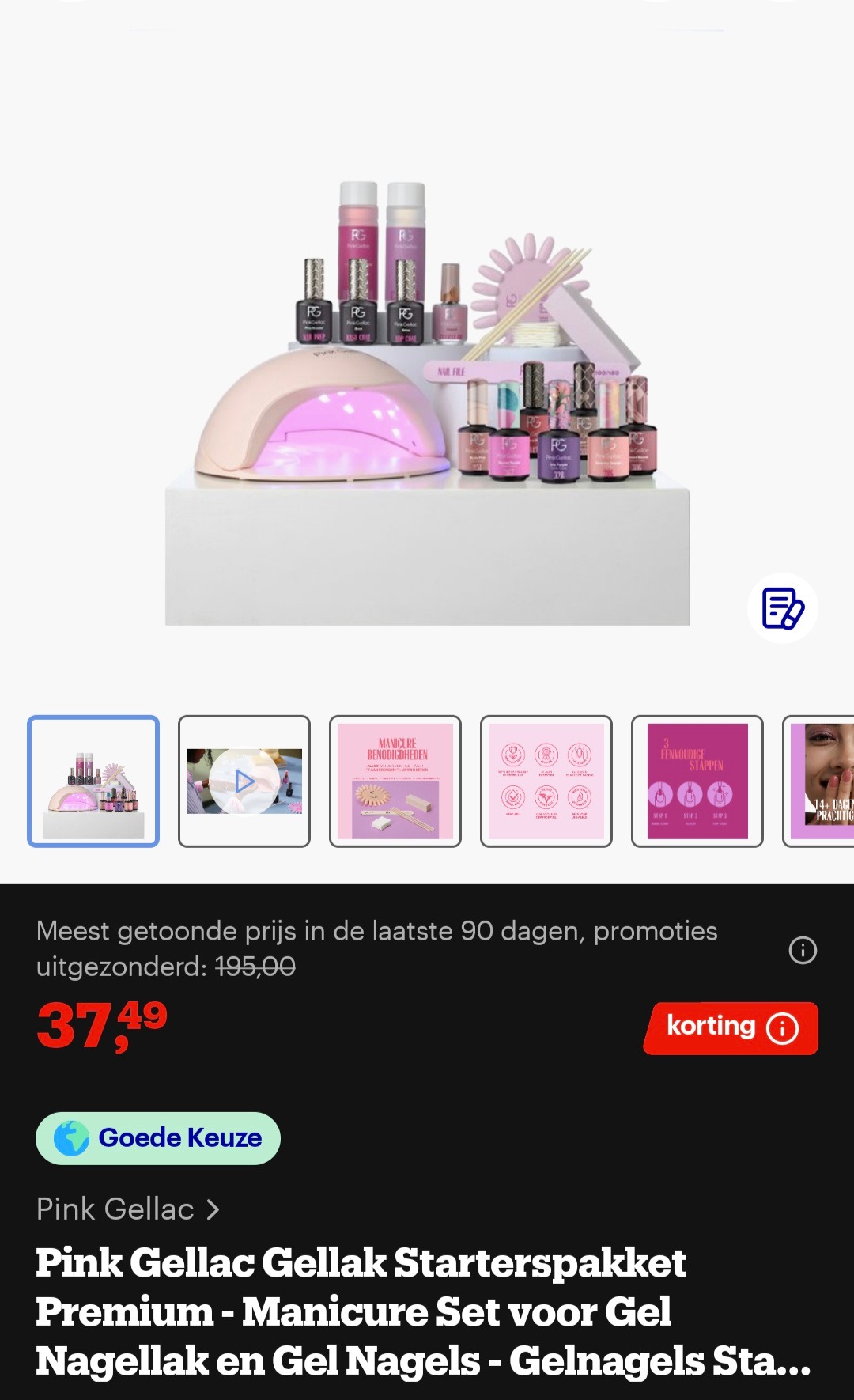 Pink gellac starterspakket
