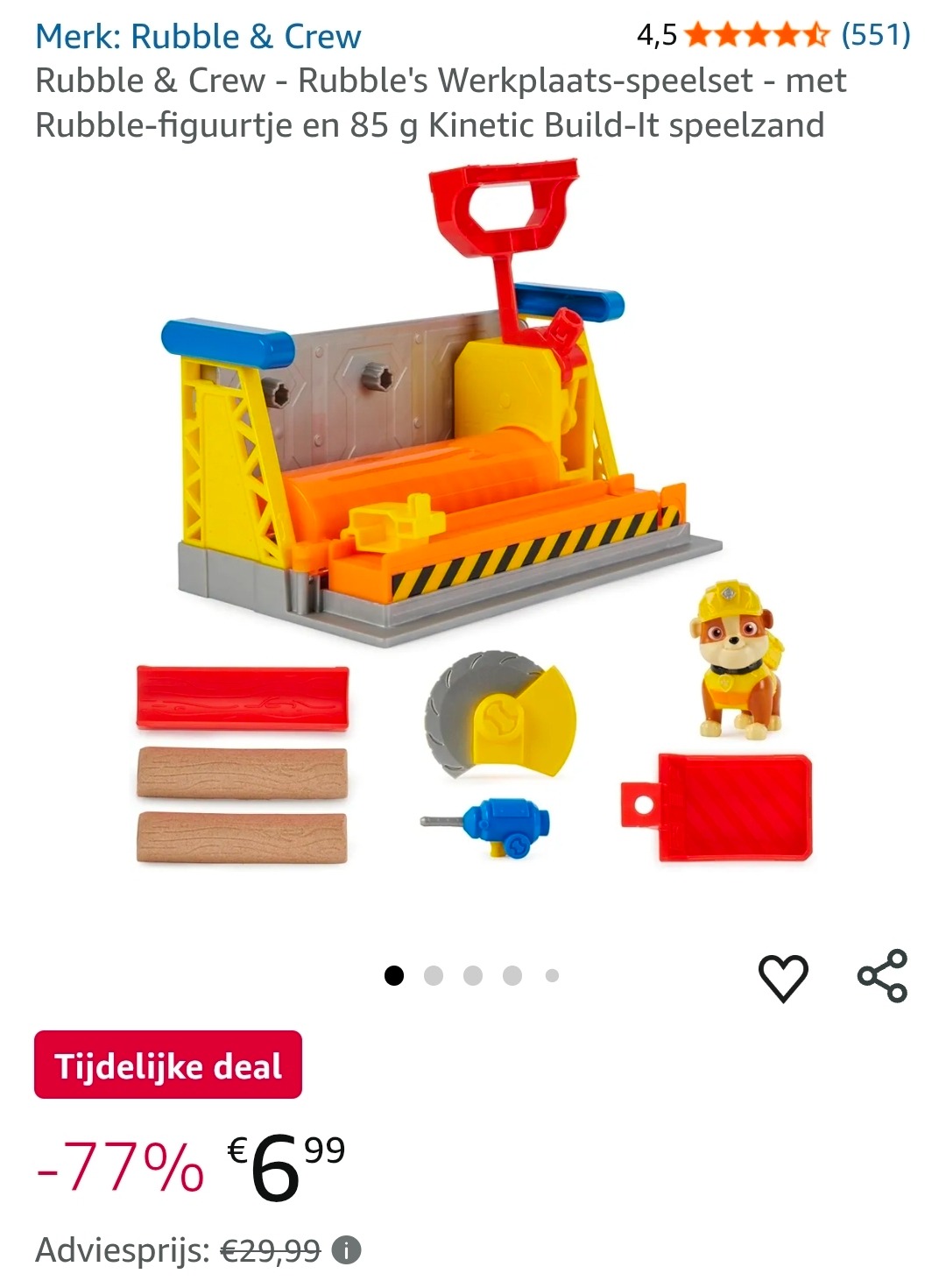 Rubble & Crew werkplaats speelset
