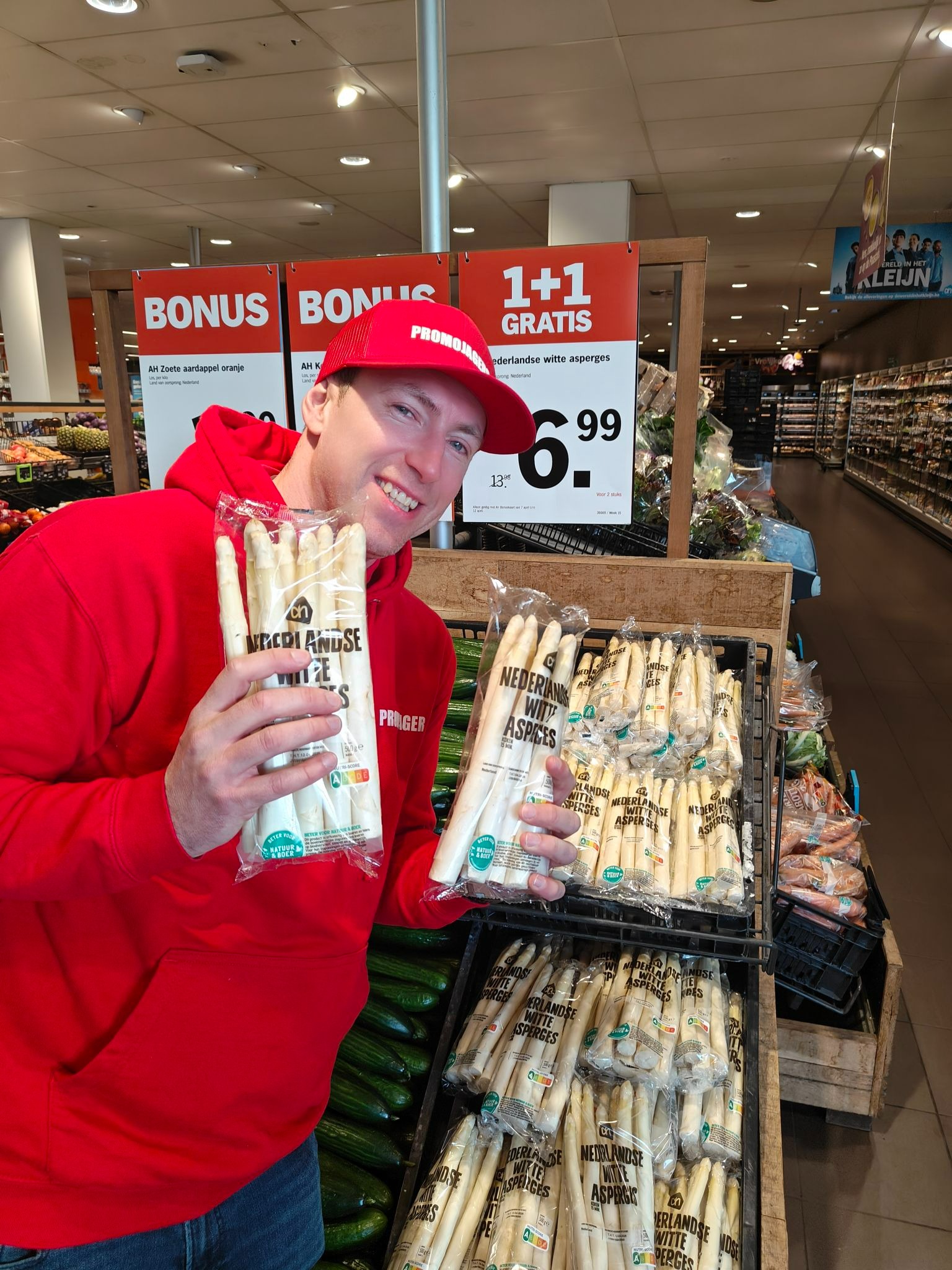 Witte asperges 1+1 (€ 6,99/kg)