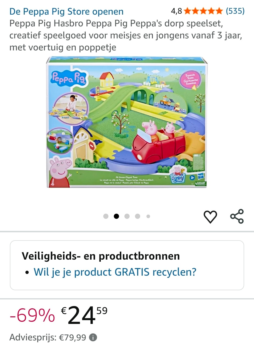 Hasbro Peppa Pig Peppa's dorp speelset