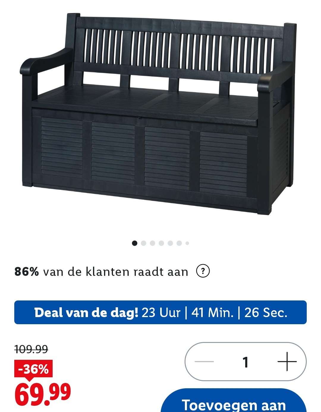 Tuinbank met opbergruimte LIVARNO home -36%