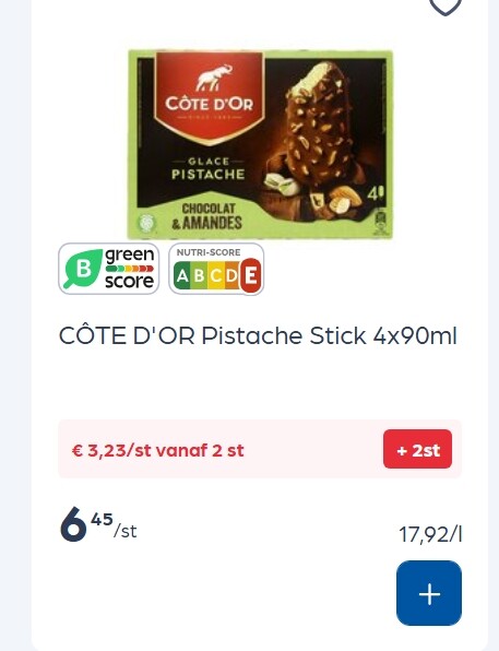 Cote D’Or ijsjes op stokje -50%