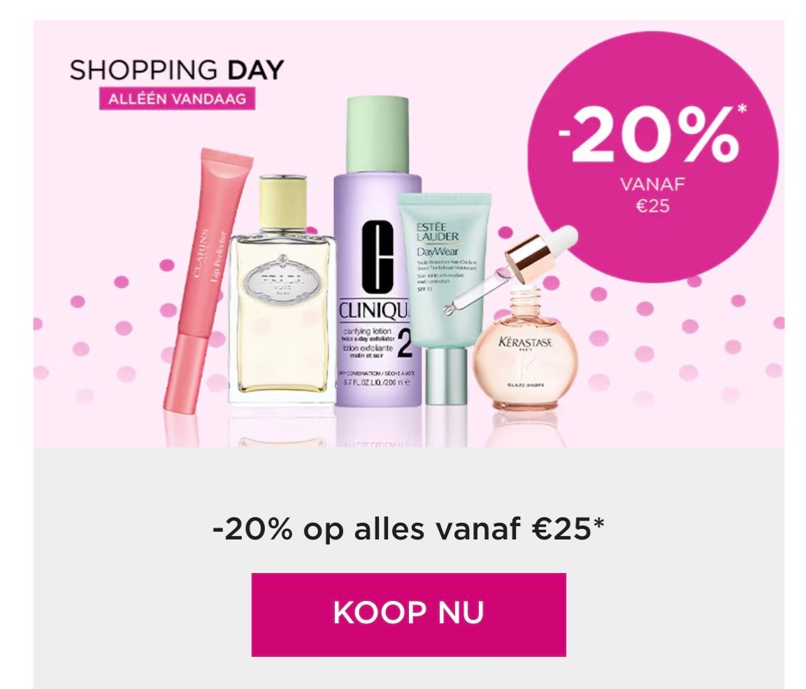 20% korting op ici PARIS webshop