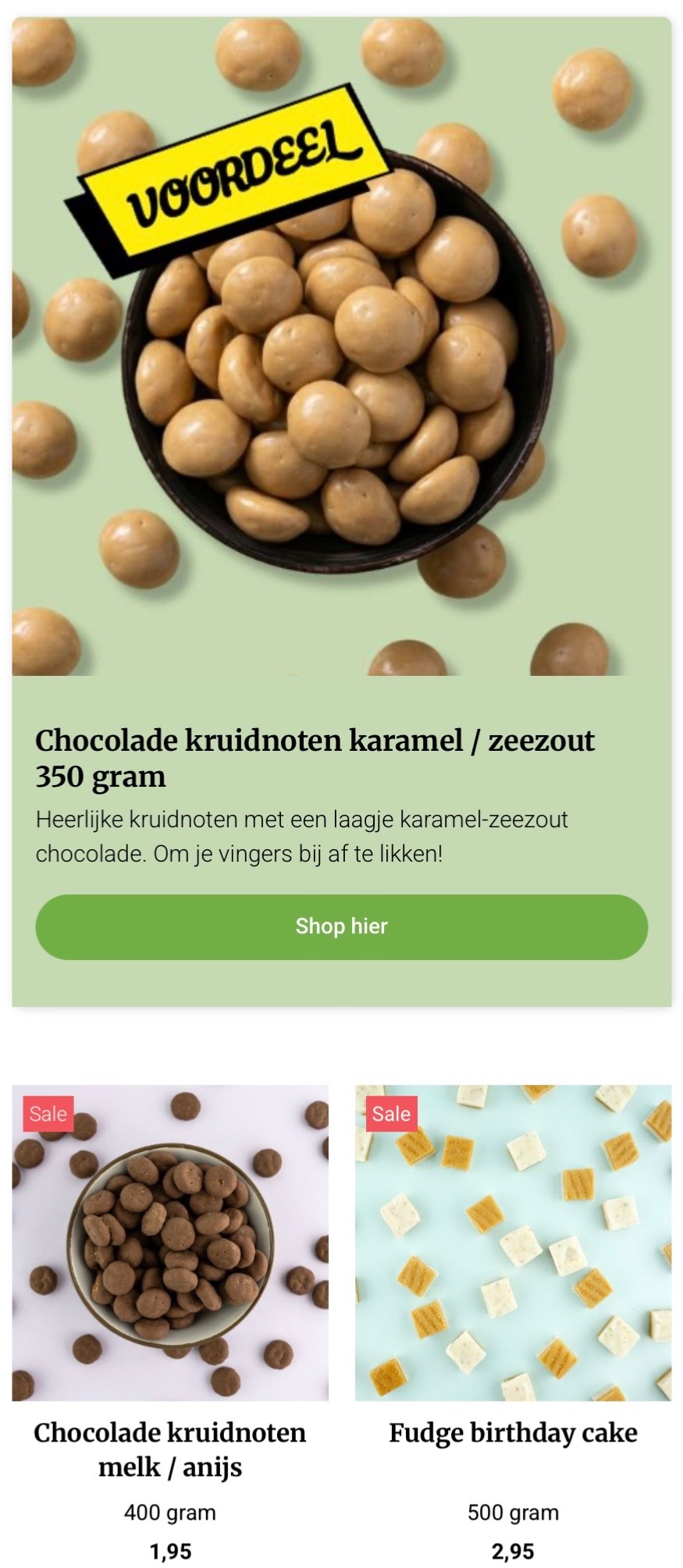 Denotenshop opruimzondag tot -60%