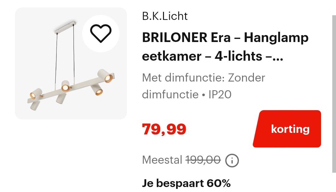 Tot 60% korting op deze lampen
