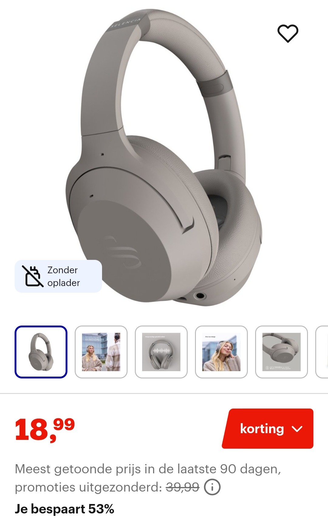 Selencia Urban Play Koptelefoon -53%