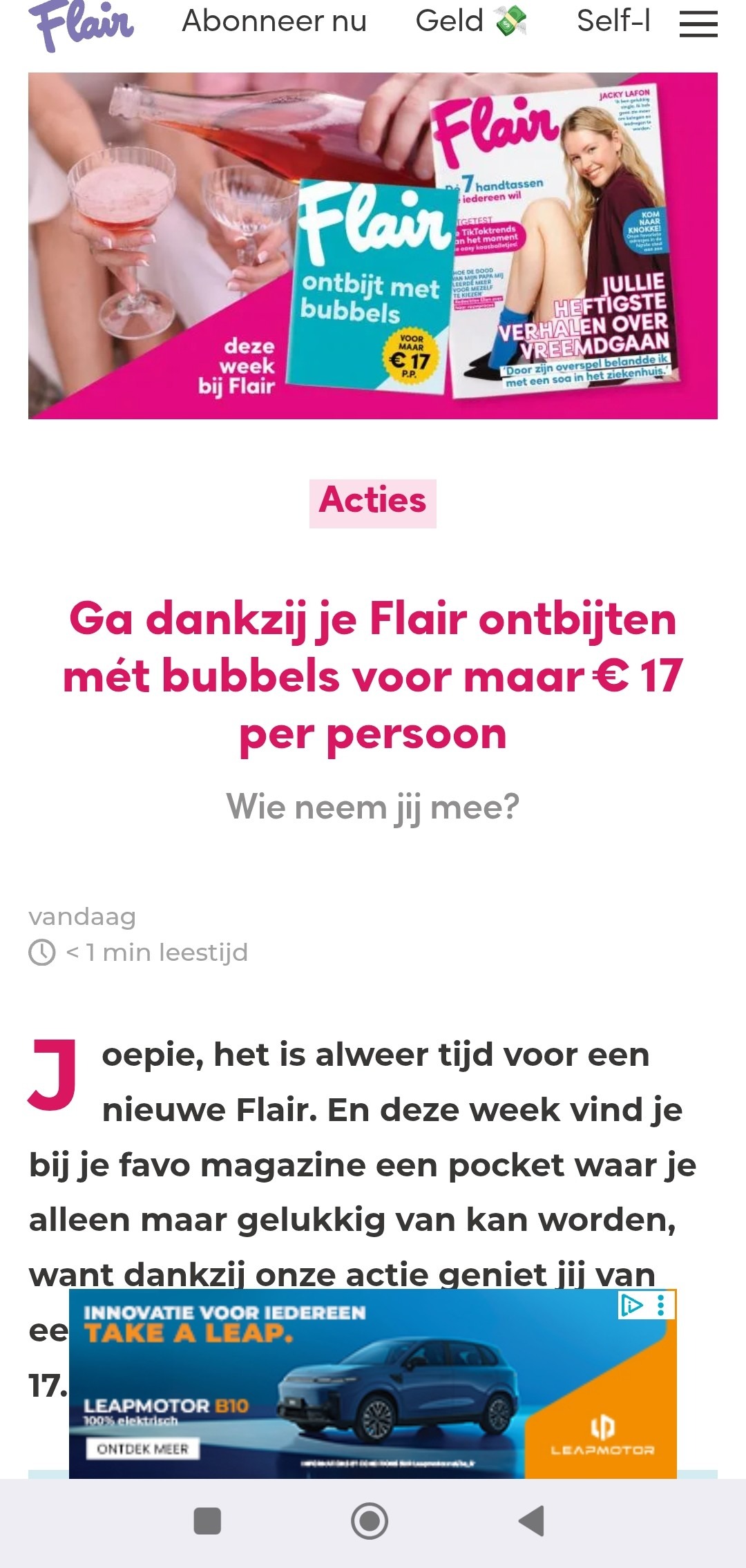 ontbijten mét bubbels voor maar € 17 p.p. dankzij Flair
