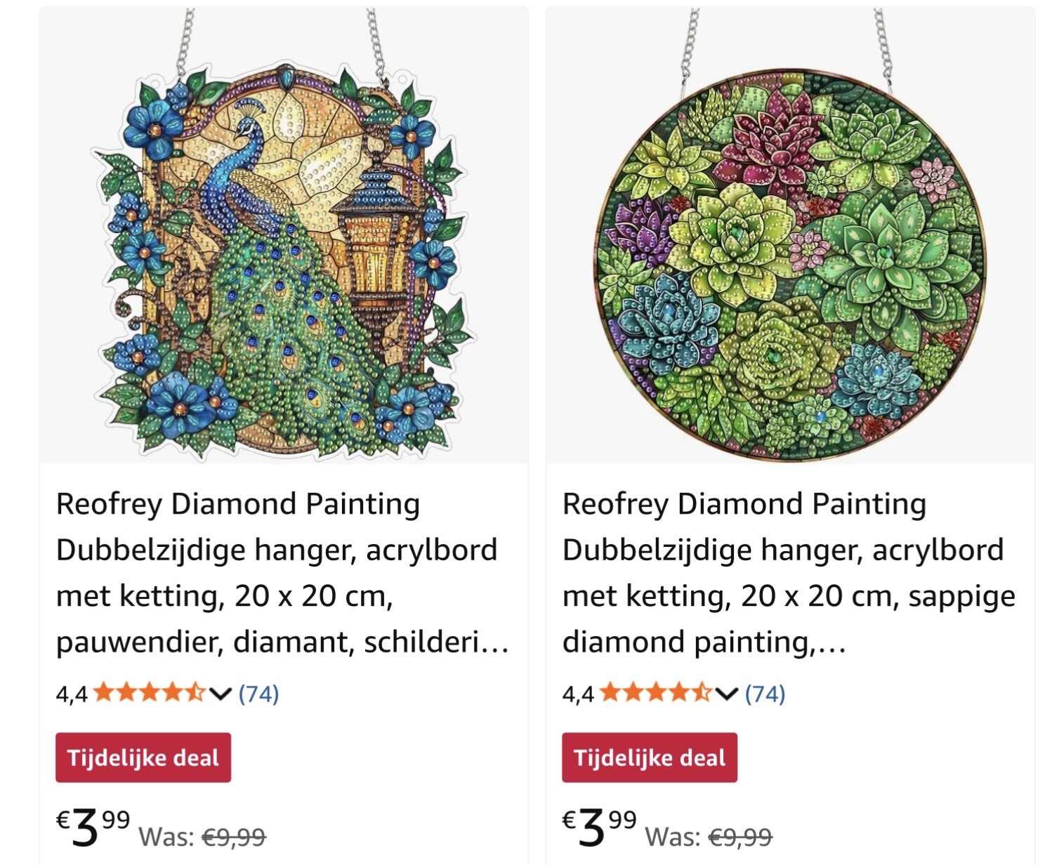 Diamond Painting Dubbelzijdige hanger -60%