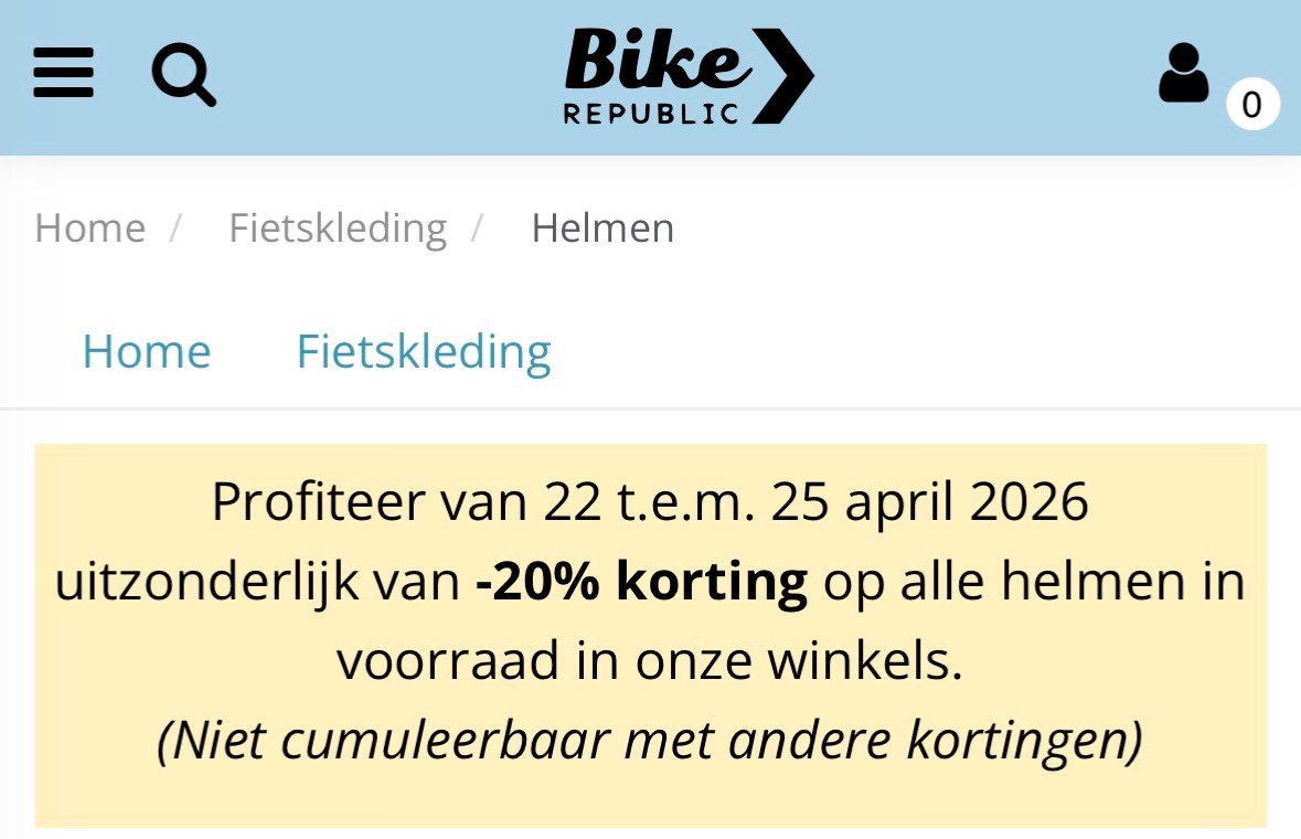 Helm actie Bike Republic