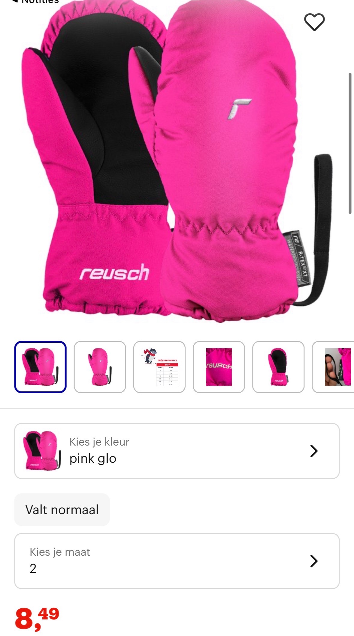 Reusch kinder Wintersporthandschoenen